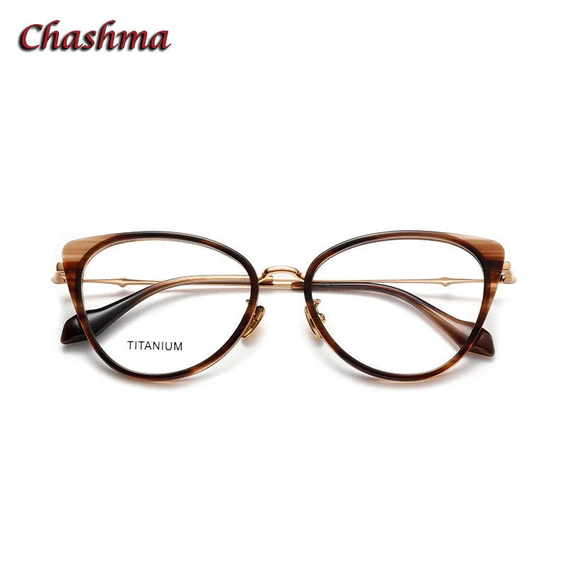 Chashma Ochki Women's Full Rim Oval Cat Eye Acetate Eyeglasses 66024
