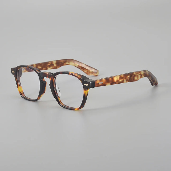 Muzz Men's Full Rim Square Thick Acetate Eyeglasses 921495