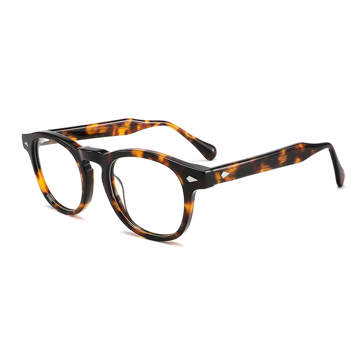 Gatenac Unisex Full Rim Square Thick Temple Acetate Eyeglasses Gxyj1575