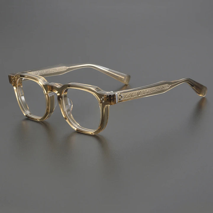 Nobler Unisex Full Rim Square Thick Acetate Eyeglasses 0527 Full Rim Nobler C3