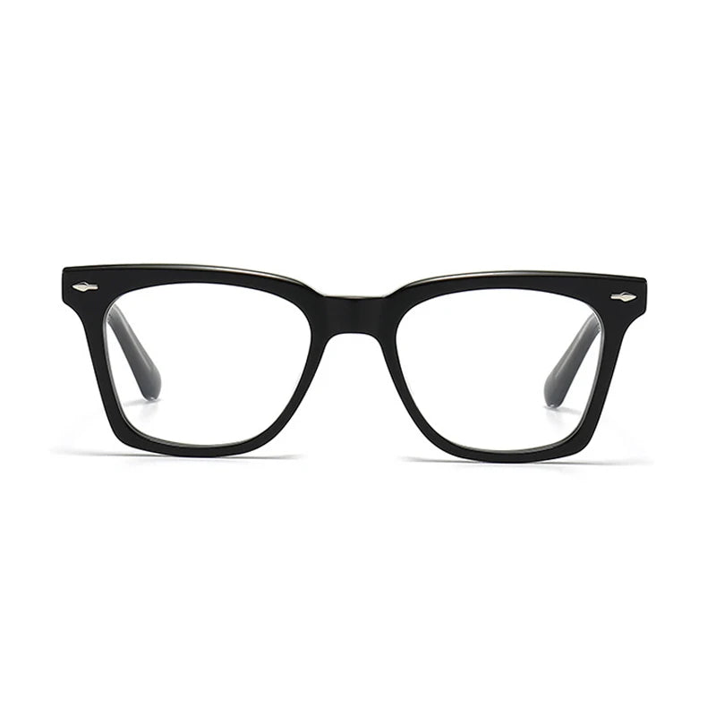 Black Mask Unisex Full Rim Square Acetate Eyeglasses 401952 Full Rim Black Mask   