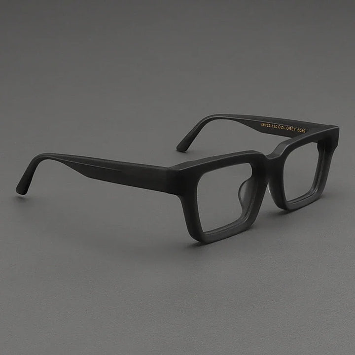 Hewei Unisex Full Rim Square Brow Line Thick Acetate Eyeglasses 34111