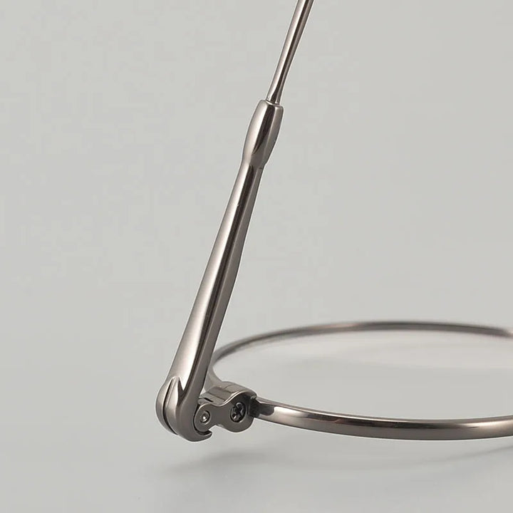 Muzz Unisex Full Rim Small Round Titanium Eyeglasses Mu01 Full Rim Muzz