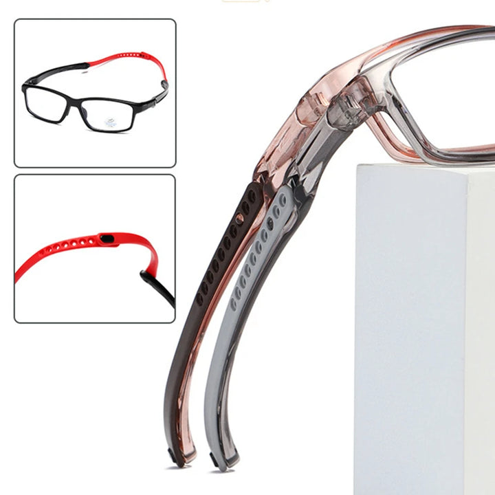 Kocolior Unisex Full Rim Rectangle Polycarbonate Sport Eyeglasses Fj81 Full Rim Kocolior