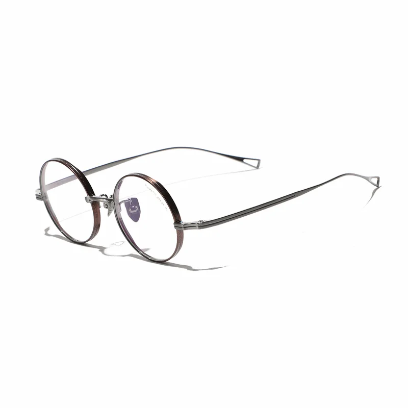 Ralferty Unisex Full Rim Round Titanium Eyeglasses 99274