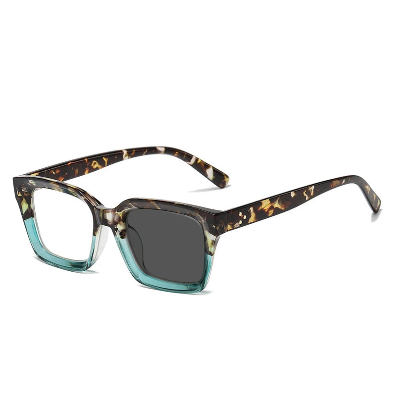 Kocolior Unisex Full Rim Square Acetate Hyperopic Reading Glasses 4913 Reading Glasses Kocolior