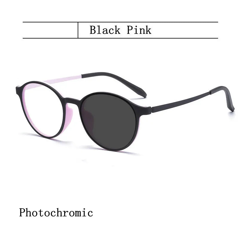 Kocolior Unisex Full Rim Round Tr 90 Titanium Hyperopic Reading Glasses 3050 Reading Glasses Kocolior