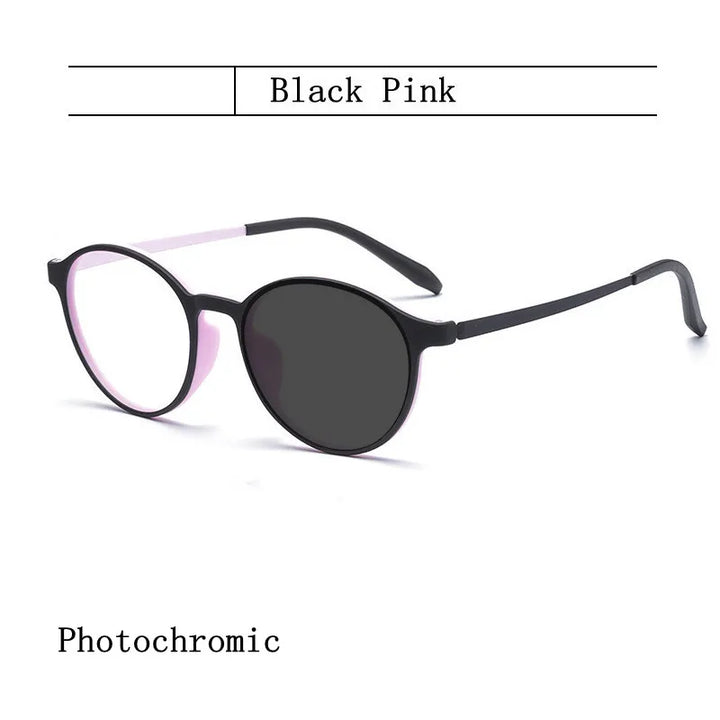 Kocolior Unisex Full Rim Round Tr 90 Titanium Hyperopic Reading Glasses 3050 Reading Glasses Kocolior