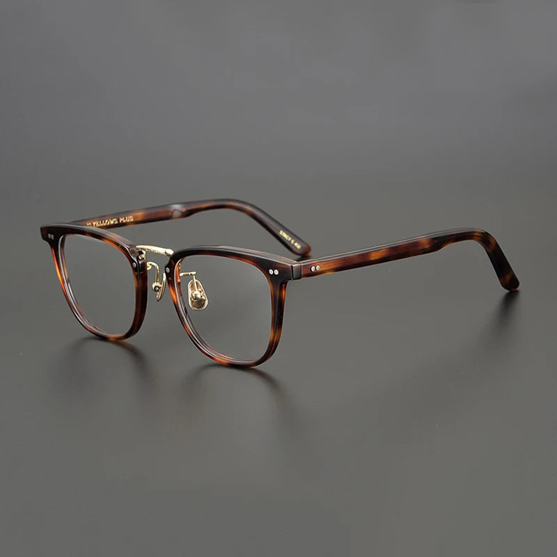 Black Mask Unisex Full Rim Square Acetate Eyeglasses C432 Full Rim Black Mask