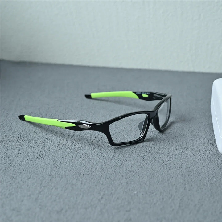 Cubojue Women's Full Rim Polygon Square Tr 90 Titanium Eyeglasses 18031