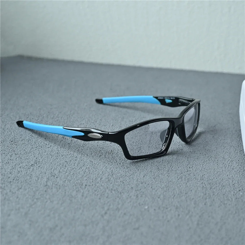 Cubojue Women's Full Rim Polygon Square Tr 90 Titanium Eyeglasses 18031