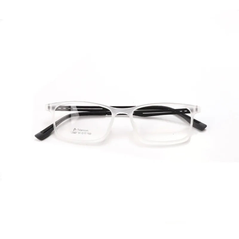 Xbora Unisex Full Rim Square Tr 90 Titanium Eyeglasses 2007