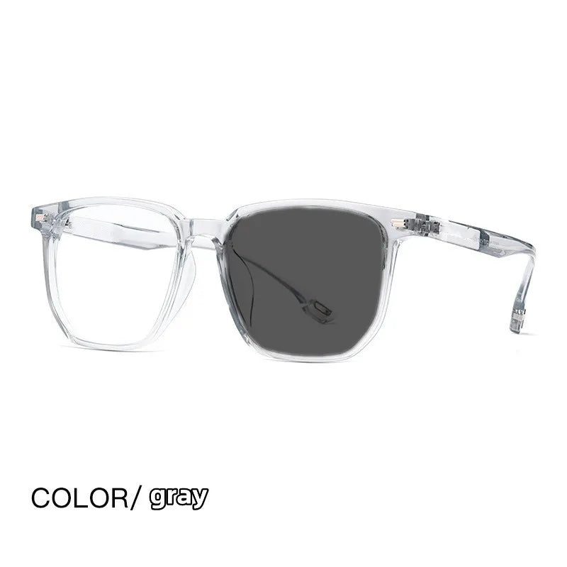 Kocolior Unisex Full Rim Oversized Square Tr 90 Hyperopic Reading Glasses 58092 Reading Glasses Kocolior