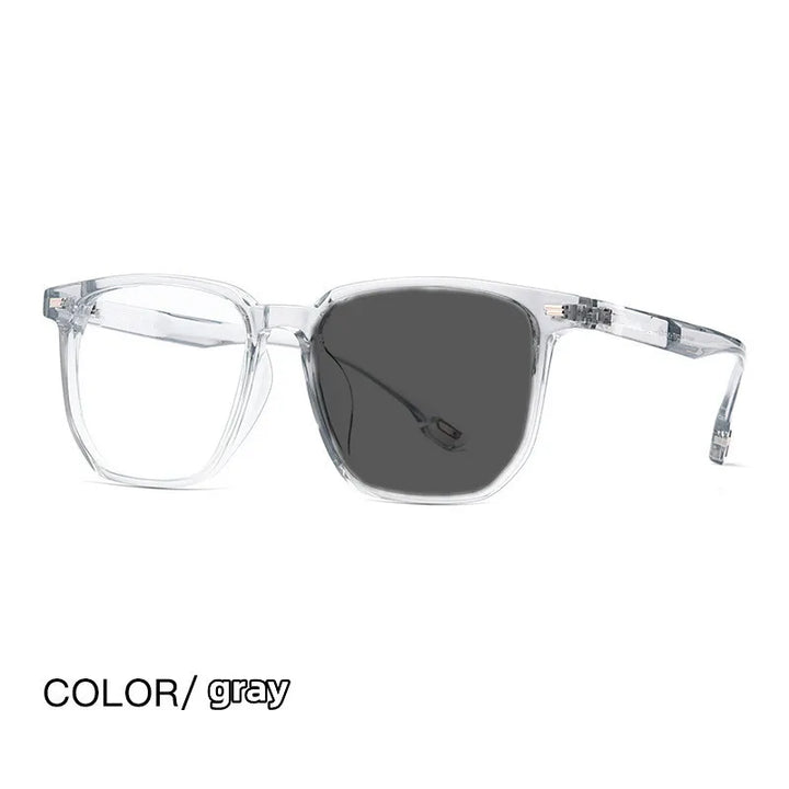 Kocolior Unisex Full Rim Oversized Square Tr 90 Hyperopic Reading Glasses 58092 Reading Glasses Kocolior