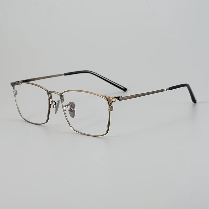 Aimee Unisex Full Rim Square Titanium Eyeglasses 942961 Full Rim Aimee Bronze