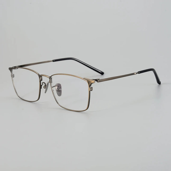 Aimee Unisex Full Rim Square Titanium Eyeglasses 942961 Full Rim Aimee Bronze