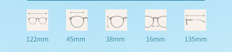 CCspace Unisex Youth Full Rim Oval Alloy Eyeglasses 56566 Full Rim CCspace