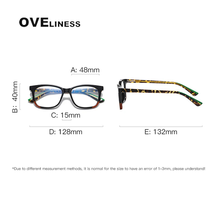 Oveliness Youth Unisex Full Rim Square Tr 90 Titanium Eyeglasses 20206 Full Rim Oveliness