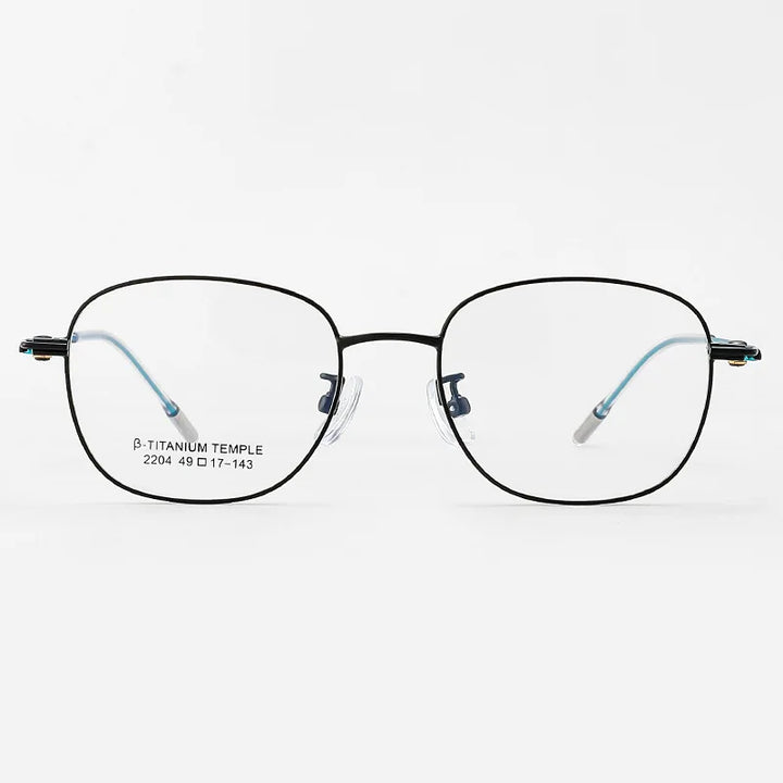 Vicky Women's Full Rim Oval Polygon Titanium Reading Glasses 42204 Reading Glasses Vicky