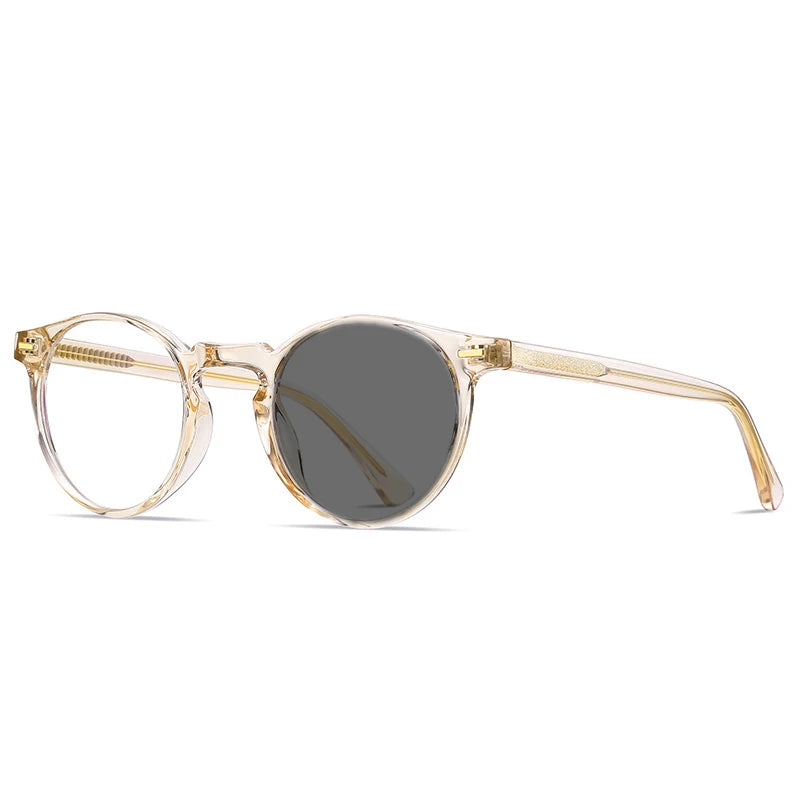 Kocolior Unisex Full Rim Round Tr 90 Acetate Hyperopic Reading Glasses 2083 Reading Glasses Kocolior