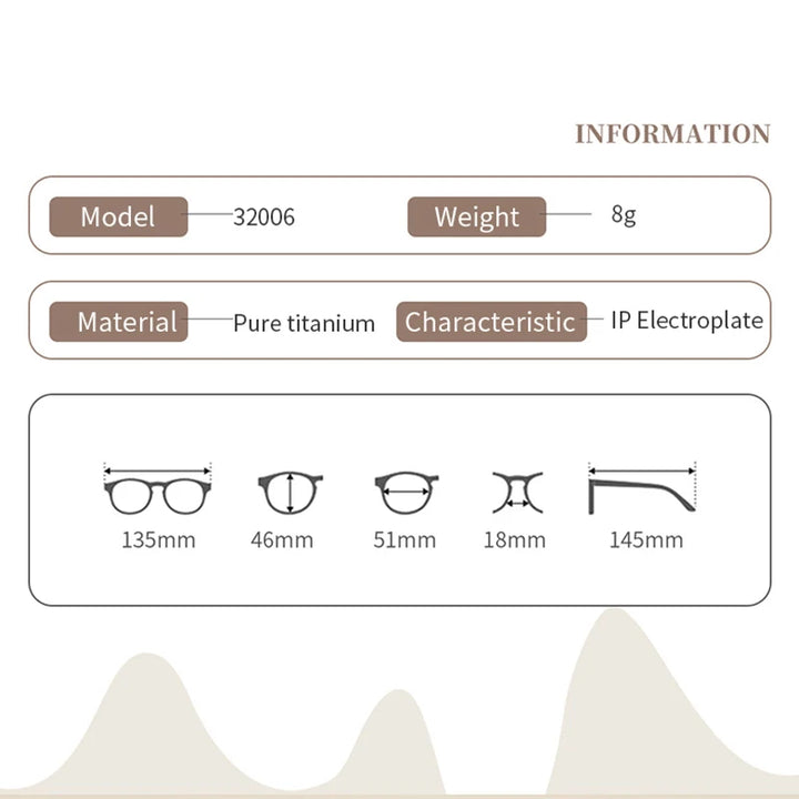 Xbora Women's Rimless Polygon Cat Eye Alloy Eyeglasses 32006