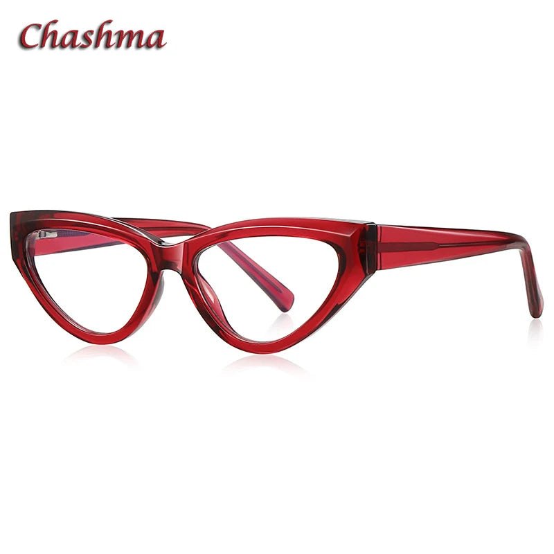 Chashma Ochki Women's Full Rim Cat Eye Tr 90 Titanium Eyeglasses 312153