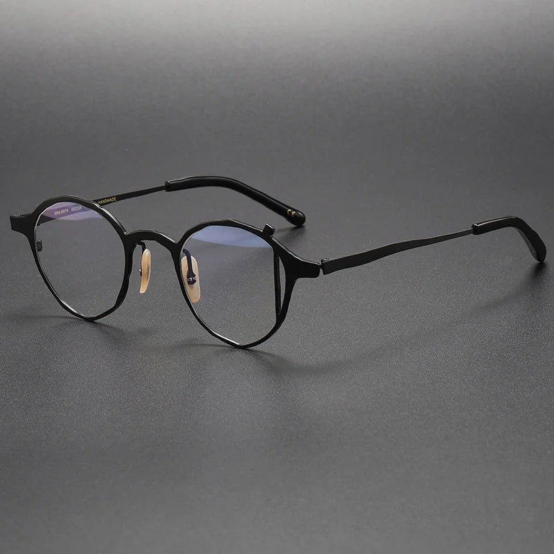 Muzz Women's Full Rim Oval Round Titanium Eyeglasses 410074