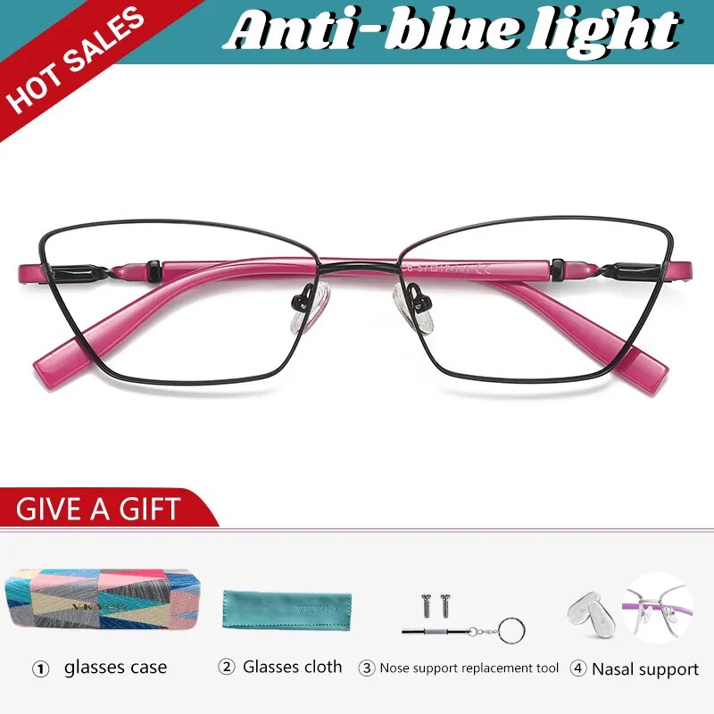 Vicky Unisex Full Rim Square Stainless Steel Reading Glasses 3012 Reading Glasses Vicky