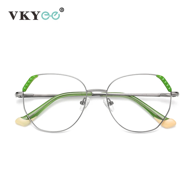 Vicky Unisex Full Rim Polygon Alloy Reading Glasses 3015 Reading Glasses Vicky