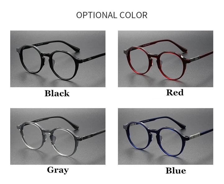 Black Mask Women's Full Rim Polygon Acetate Eyeglasses S9657 Full Rim Black Mask