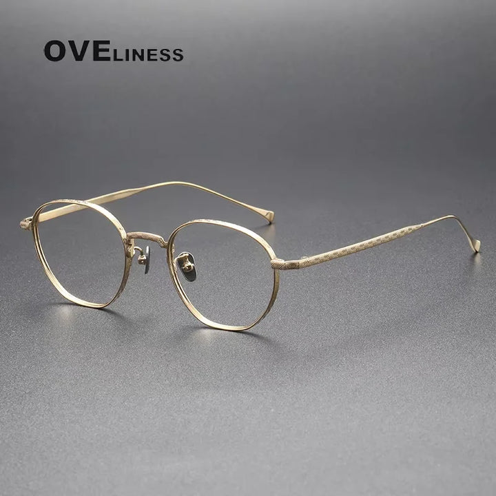 Oveliness Unisex Full Rim Oval Square Titanium Eyeglasses 313163