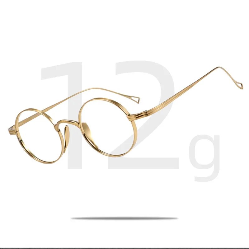 Hdcrafter Unisex Full Rim Round Titanium Eyeglasses Ft3001 Full Rim Hdcrafter Eyeglasses
