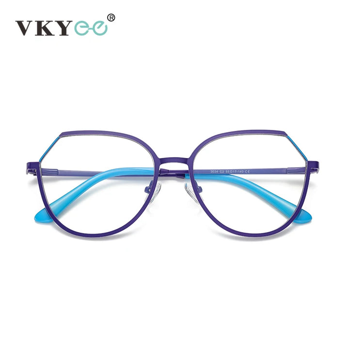 Vicky Women's Full Rim Polygon Alloy Reading Glasses 3034 Reading Glasses Vicky