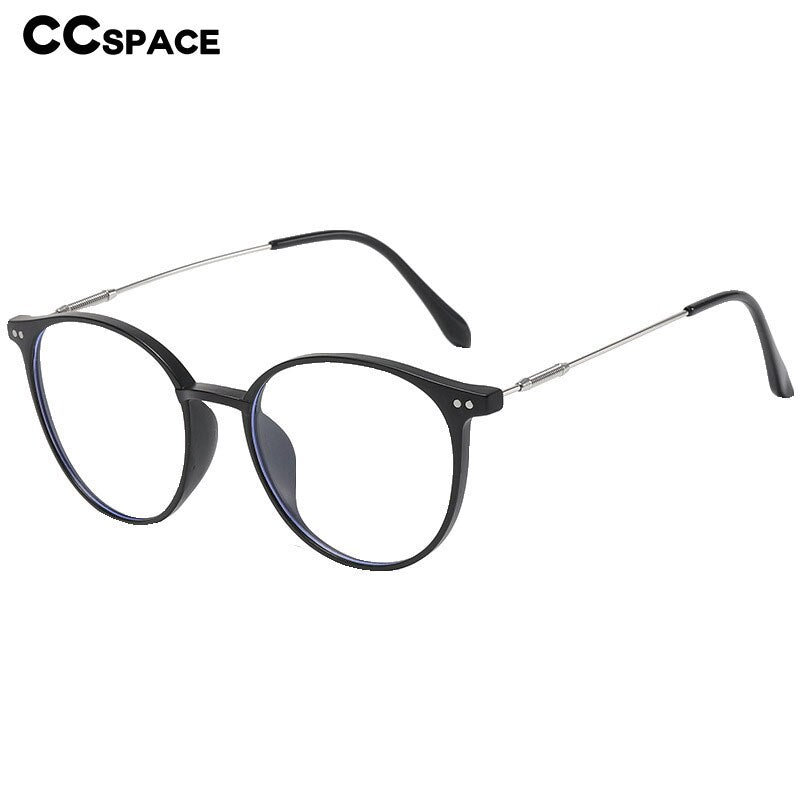 CCspace Unisex Full Rim Square Tr 90 Alloy Reading Glasses 56225 Reading Glasses CCspace