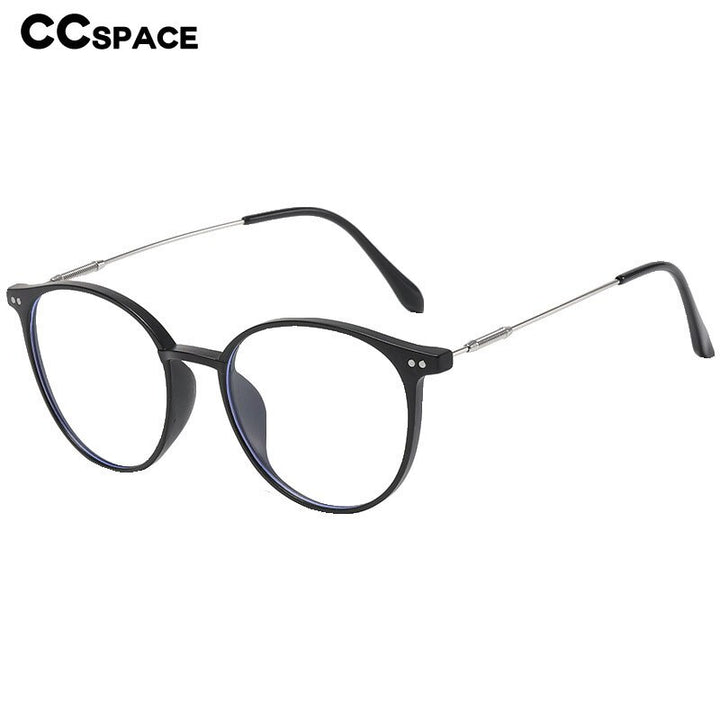 CCspace Unisex Full Rim Square Tr 90 Alloy Reading Glasses 56225 Reading Glasses CCspace