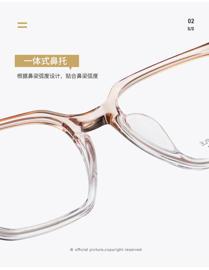 Reven Jate Unisex Full Rim Square Plastic Eyeglasses 8004 Full Rim Reven Jate