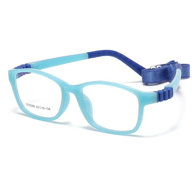 Vicky Unisex Children's Full Rim Square Tr 90 Titanium Eyeglasses 4182 Full Rim Vicky D18288-C1 CHINA