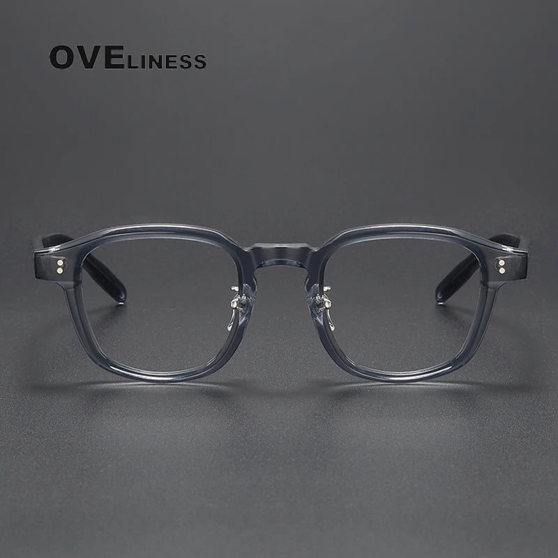 Oveliness Unisex Full Rim Square Acetate Eyeglasses V013 Full Rim Oveliness