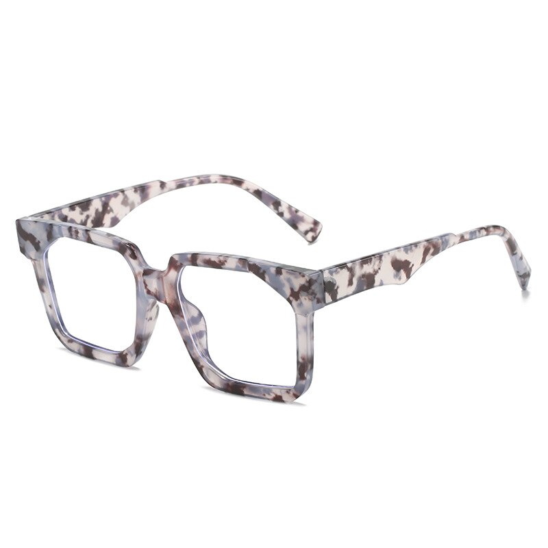CCspace Unisex Full Rim Square PC Eyeglasses 56358 Full Rim CCspace White