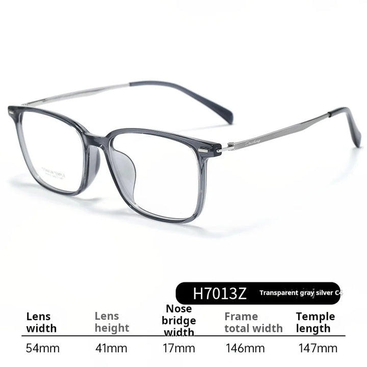 Momoja Unisex Full Rim Square Tr 90 Titanium Eyeglasses 77013