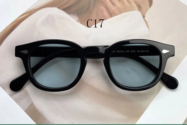 Yujo Women's Full Rim Oval Square Acetate Polarized Sunglasses Y4638 Sunglasses Yujo C17 CHINA