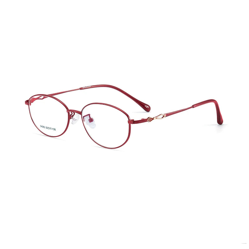 Xbora Unisex Full Rim Oval Square Alloy Eyeglasses 34582