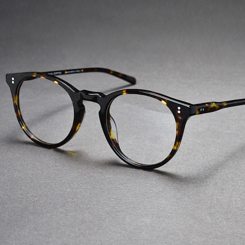 Black Mask Women's Full Rim Round Acetate Eyeglasses M5183 Full Rim Black Mask Dark Tortoise