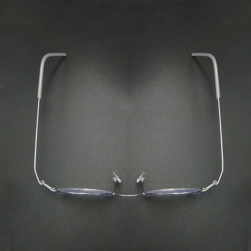 Yujo Unisex Full Rim Round Stainless Steel Custom Eyeglasses Y3030 Full Rim Yujo