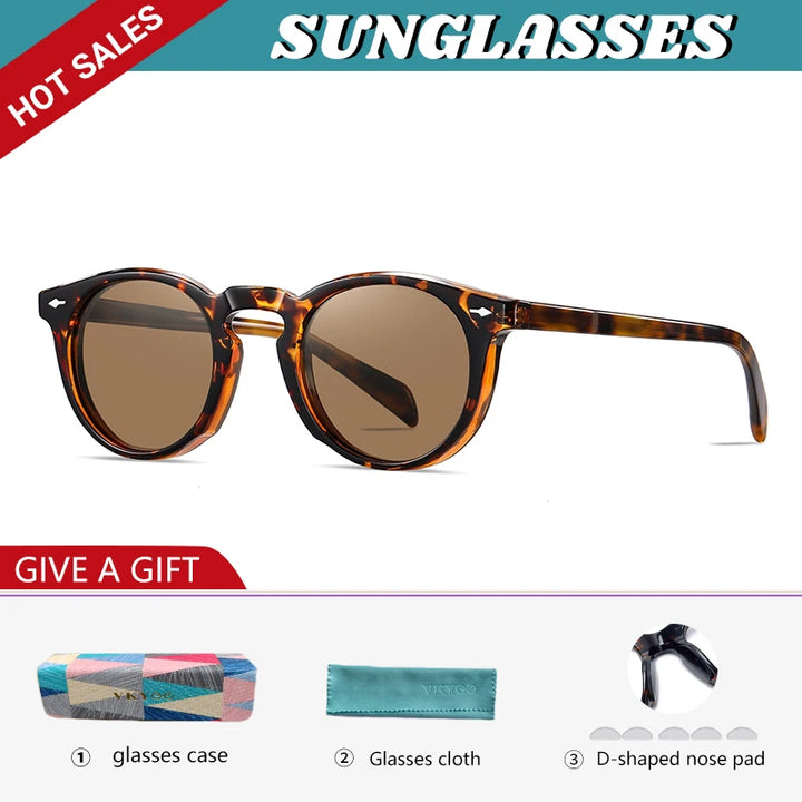 Vicky Unisex Full Rim Round Acetate Myopic Reading Glasses Polarized 31102 Reading Glasses Vicky 0 S31102-sunglasses-C2