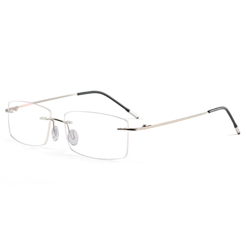 Hotochki Women's Rimless Square Titanium-Alloy Eyeglasses 491002