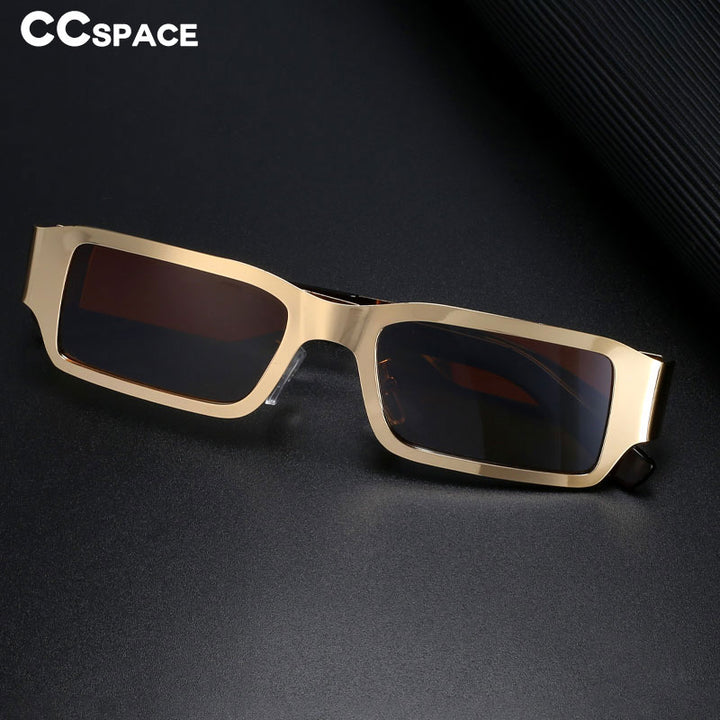 CCspace Unisex Full Rim Rectangle Alloy UV400 Sunglasses 56310 Sunglasses CCspace Sunglasses