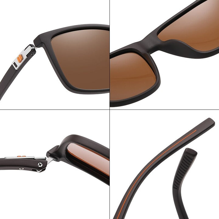 Yimaruili Men-s Full Rim Square Tr 90 Polarized Sunglasses Sunglasses Yimaruili Sunglasses