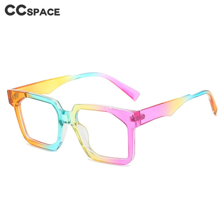 CCspace Unisex Full Rim Square PC Eyeglasses 56358 Full Rim CCspace