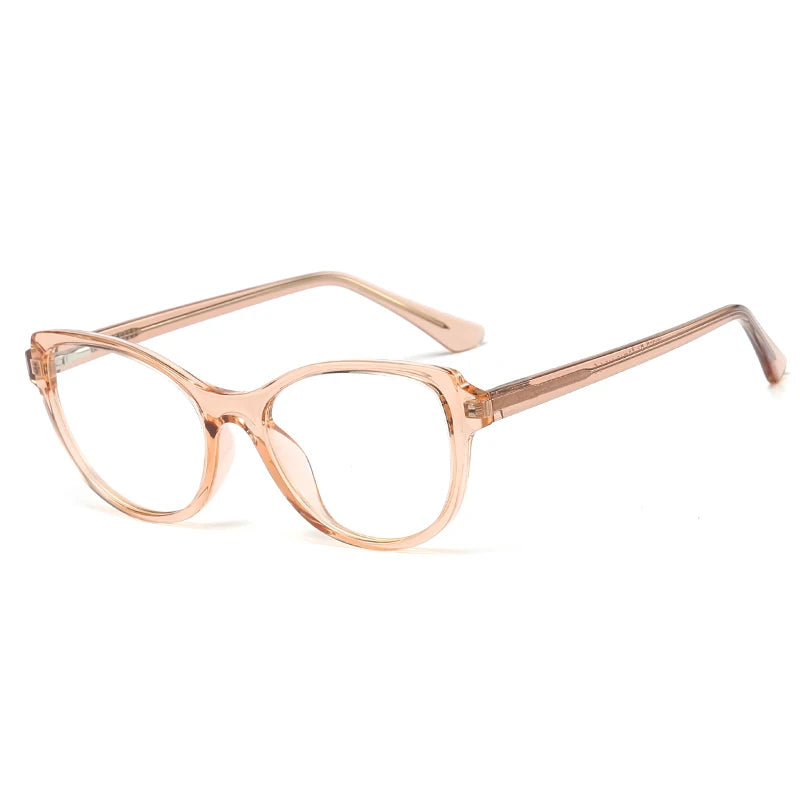 Handoer Women's Full Rim Square Cat Eye Tr 90 Alloy Eyeglasses 93358